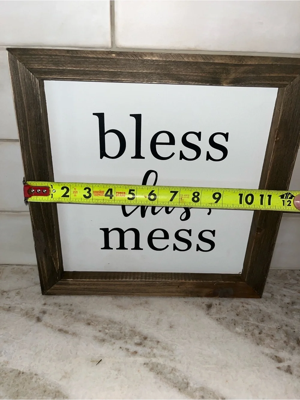 Wood Frame Inspirational Wall Art Set - White/Black